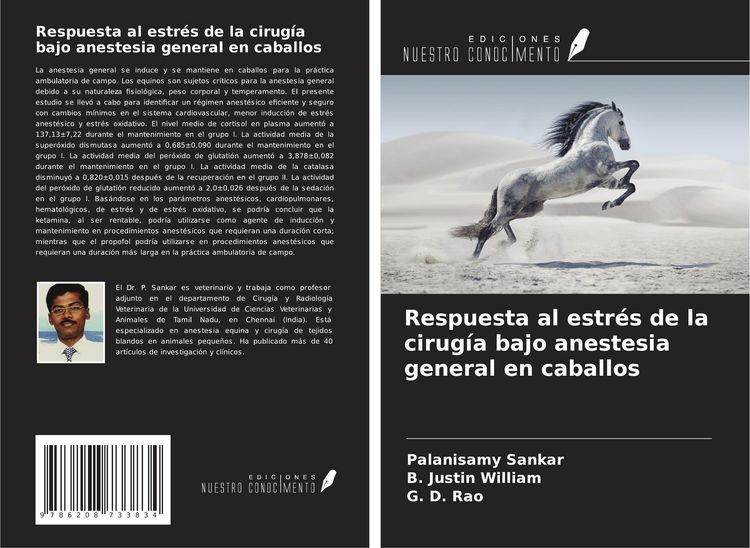 Produktbild: Respuesta al estr&eacute;s de la cirug&iacute;a bajo anestesia general en caballos