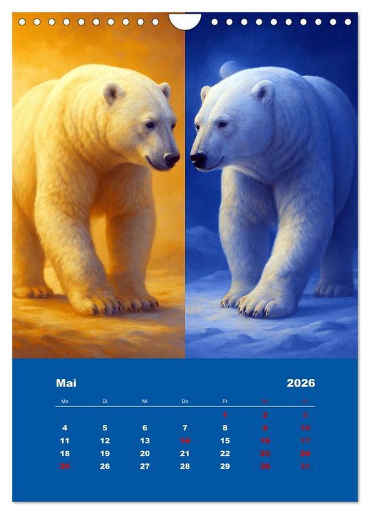 Produktbild: Spiegelwildnis (Wandkalender 2026 DIN A4 hoch), CALVENDO Monatskalender