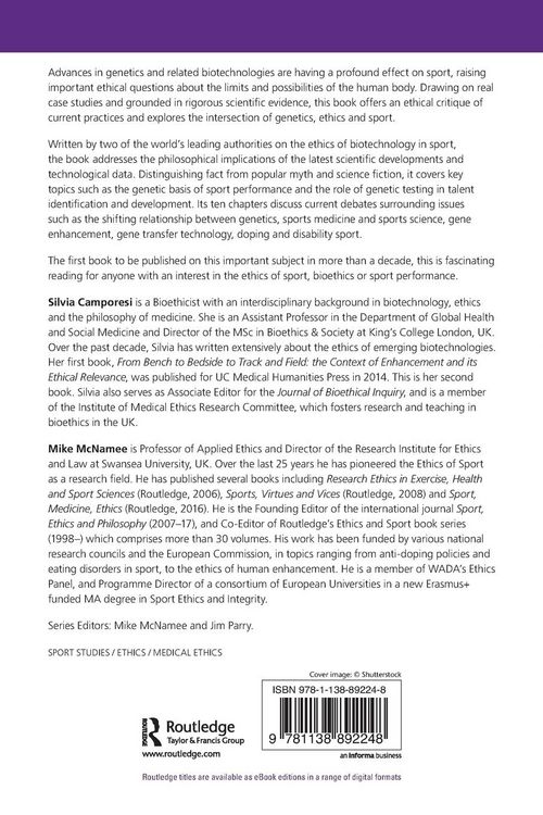 Produktbild: Bioethics, Genetics and Sport