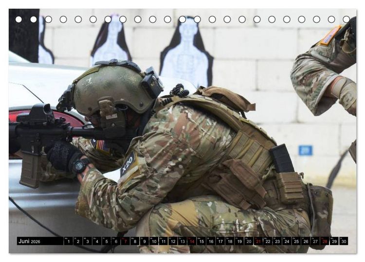 Produktbild: Spezialeinheiten &bull; U.S. Special Forces (Tischkalender 2026 DIN A5 quer), CALVENDO Monatskalender