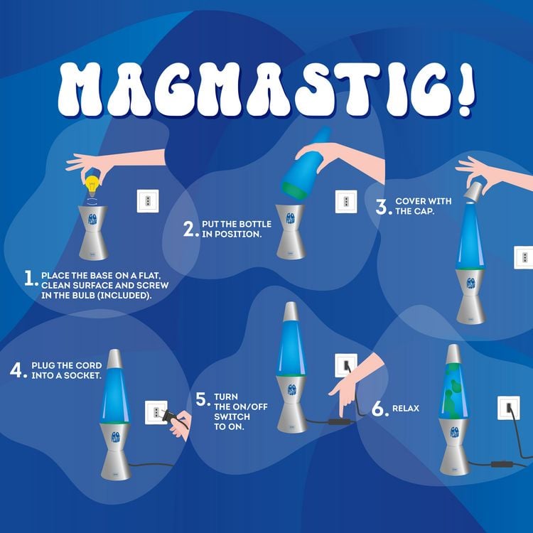 Produktbild: Legami Lava Lampe - Magmastic! - Silber