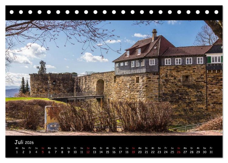 Produktbild: Esslingen am Neckar - Vom Mittelalter in die Moderne (Tischkalender 2026 DIN A5 quer), CALVENDO Monatskalender