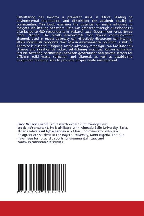 Produktbild: Media Advocacy and Self-Littering in Africa: An Impact Assessment