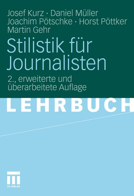 Produktbild: Stilistik f&uuml;r Journalisten