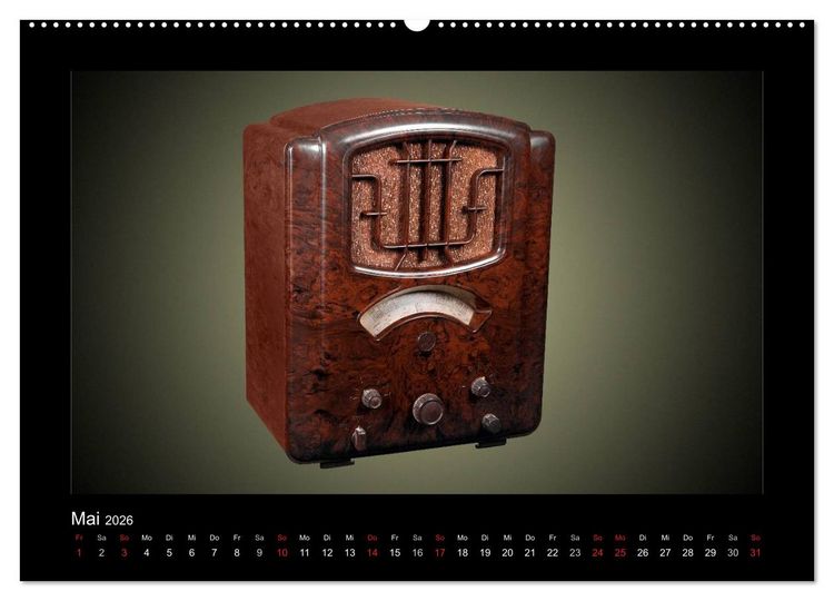 Produktbild: Dampfradios - Antike Radios mit Patina (hochwertiger Premium Wandkalender 2026 DIN A2 quer), Kunstdruck in Hochglanz