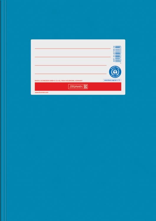 Produktbild: Brunnen Hefth&uuml;lle A5, Papier extrastark, mittelblau