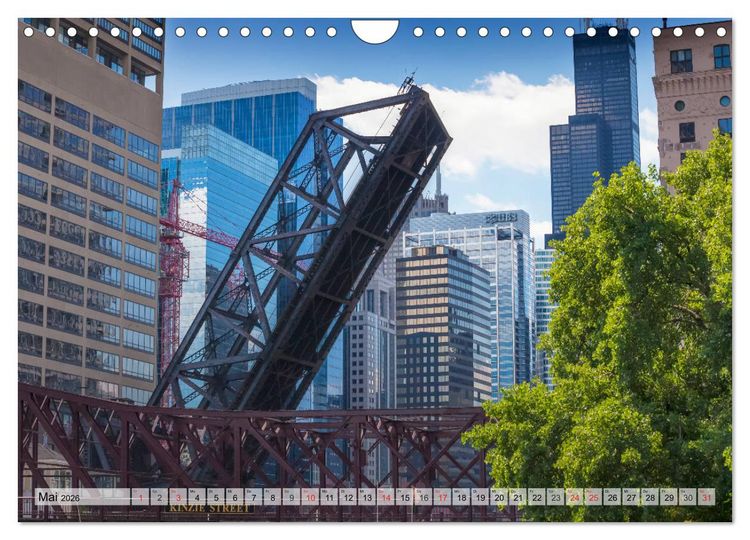 Produktbild: CHICAGO Stadtzentrum (Wandkalender 2026 DIN A4 quer), CALVENDO Monatskalender