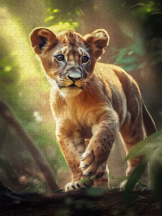 Produktbild: CALVENDO Puzzle L&ouml;we | 1000 Teile Lege-Gr&ouml;&szlig;e 64x48cm Foto-Puzzle f&uuml;r gl&uuml;ckliche Stunden