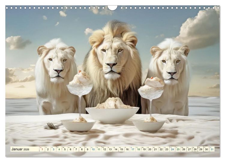 Produktbild: Die Desserttafel ist gedeckt - Humorbilder (Wandkalender 2026 DIN A3 quer), CALVENDO Monatskalender