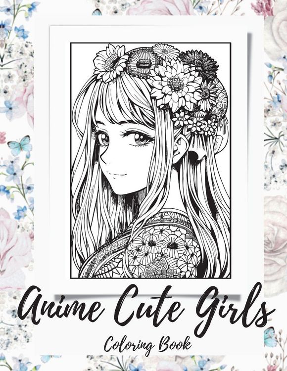Produktbild: Anime Girls Coloring Book For Adults