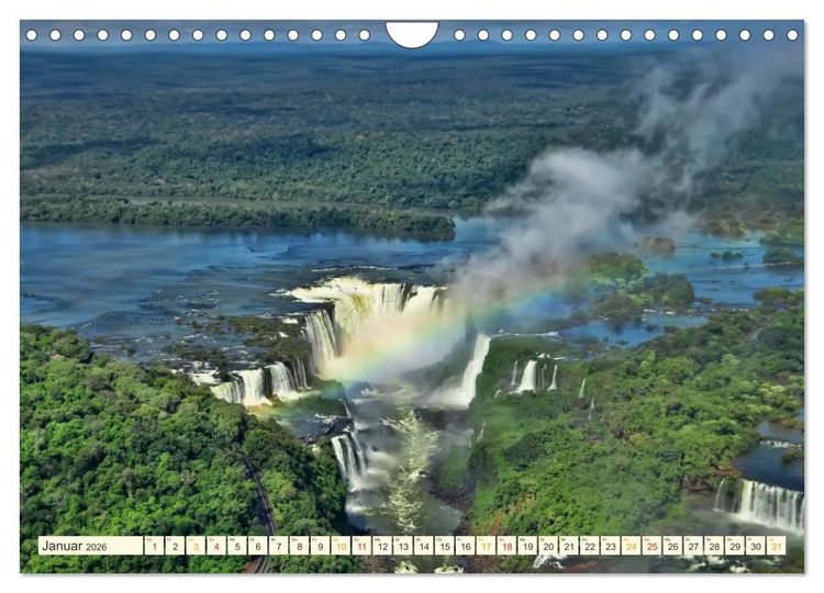 Produktbild: Iguazu Wasserf&auml;lle - S&uuml;damerika (Wandkalender 2026 DIN A4 quer), CALVENDO Monatskalender
