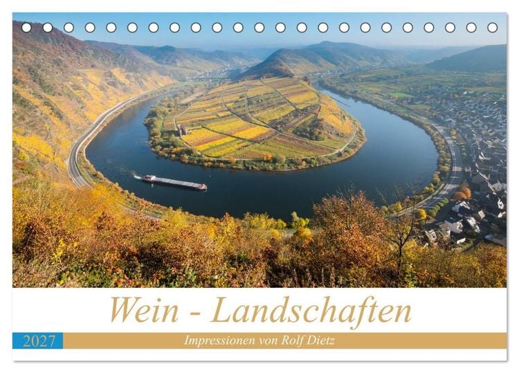 Produktbild: Wein - Landschaften (Tischkalender 2027 DIN A5 quer), CALVENDO Monatskalender