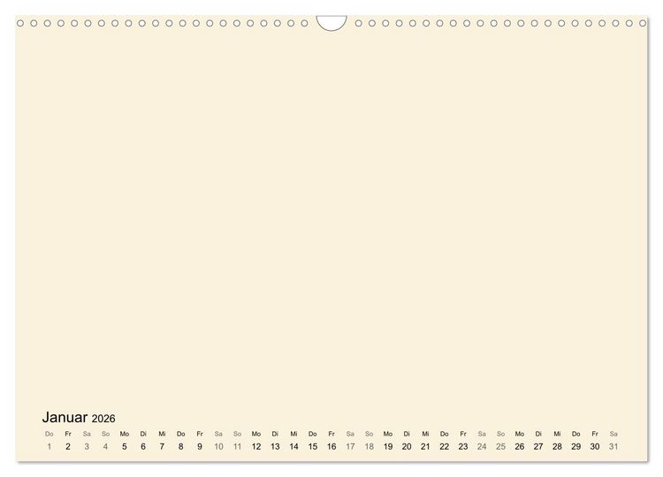 Produktbild: DIY Bastel-Kalender -Warme Pastell Farben- Zum Selbstgestalten (Wandkalender 2026 DIN A3 quer), CALVENDO Monatskalender