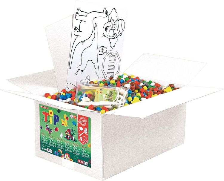 Produktbild: Fischertechnik 49114 - fischerTiP creativ Box XXL, Bastelset f&uuml;r Kinder ab 3 Jahren