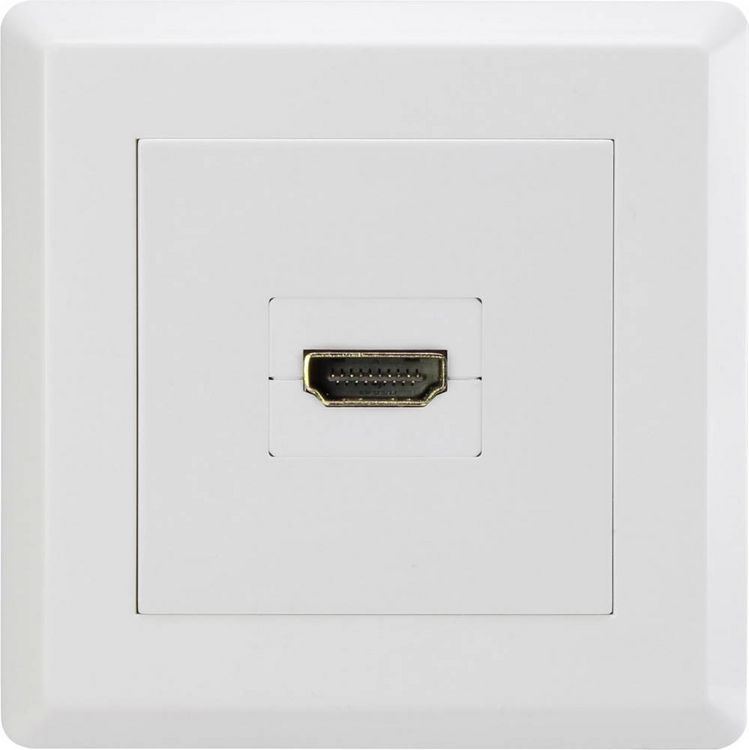 Produktbild: Renkforce RF-4724906 HDMI Adapter [1x HDMI-Buchse - 1x HDMI-Buchse] Wei&szlig; vergoldete Steckkontakte
