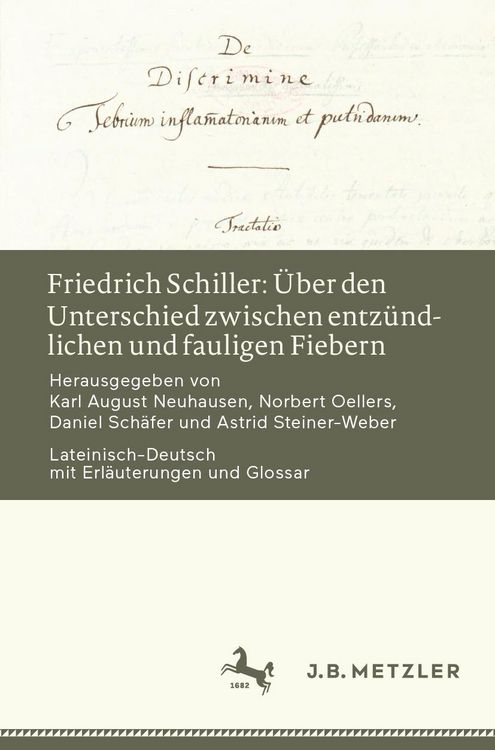 Produktbild: Friedrich Schiller: &Uuml;ber den Unterschied zwischen entz&uuml;ndlichen und fauligen Fiebern