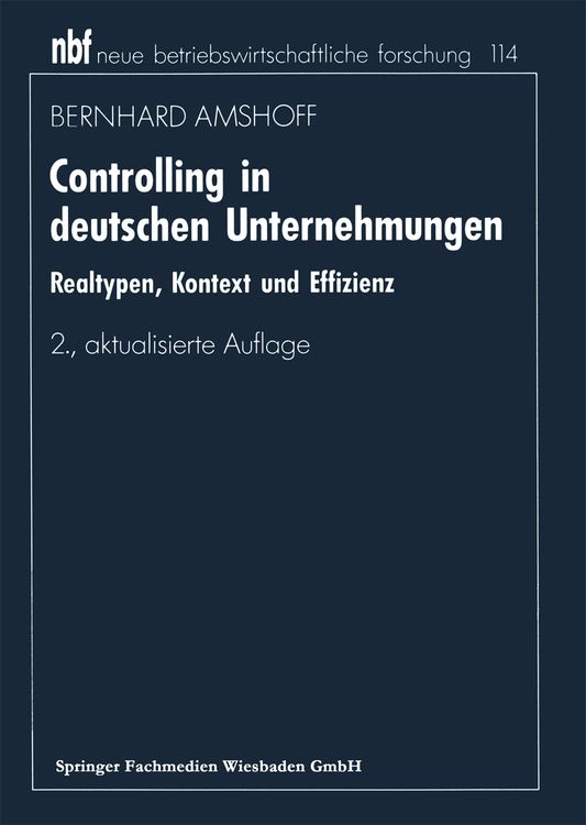 Produktbild: Controlling in deutschen Unternehmungen