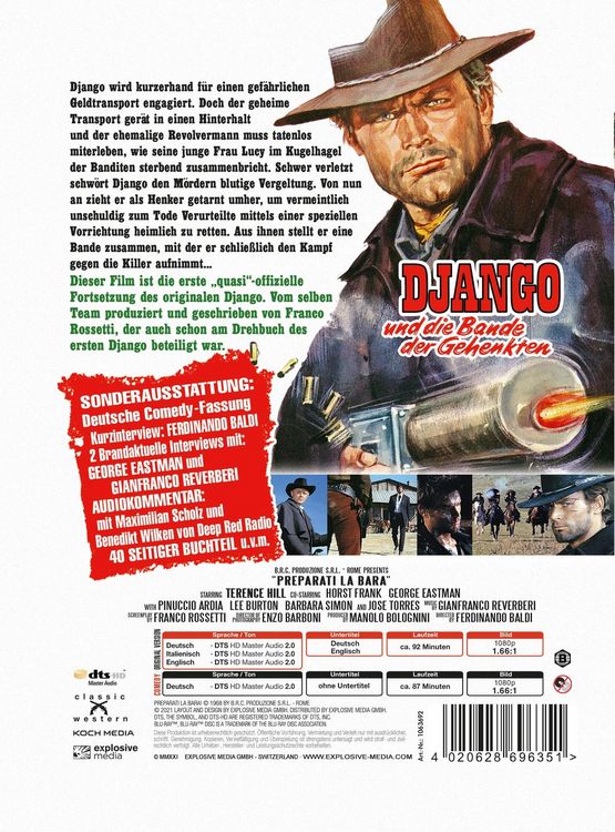 Produktbild: Django und die Bande der Gehenkten - Mediabook - Cover A [2 BRs]