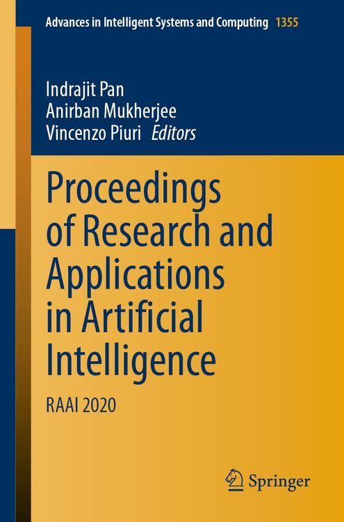 Produktbild: Proceedings of Research and Applications in Artificial Intelligence