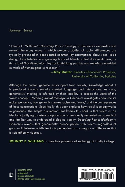 Produktbild: Williams, J: Decoding Racial Ideology in Genomics