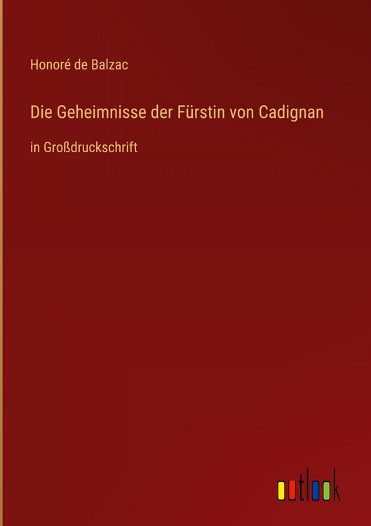 Produktbild: Die Geheimnisse der F&uuml;rstin von Cadignan
