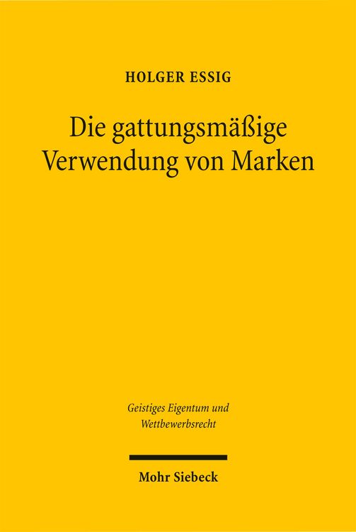 Produktbild: Die gattungsm&auml;&szlig;ige Verwendung von Marken