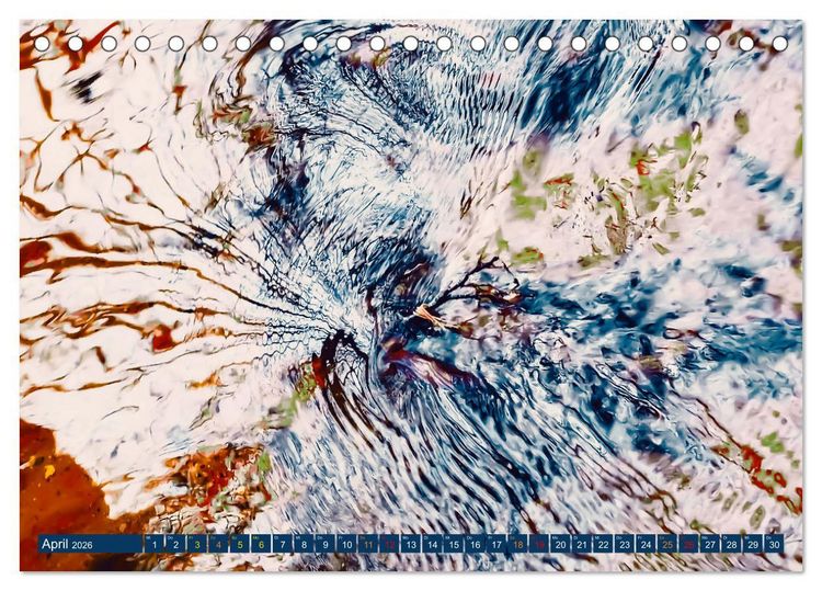 Produktbild: Bachwasser (Tischkalender 2026 DIN A5 quer), CALVENDO Monatskalender