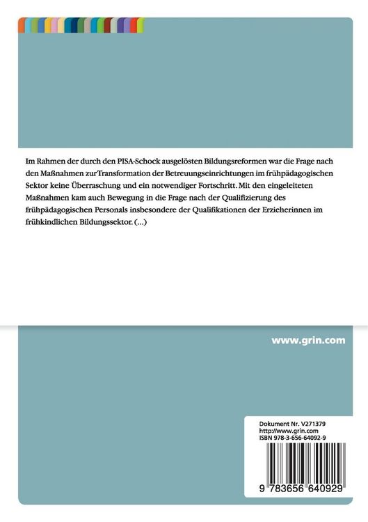 Produktbild: Professionalisierung von Erziehern in der P&auml;dagogik der fr&uuml;hen Kindheit