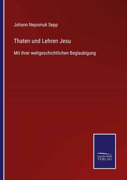 Produktbild: Thaten und Lehren Jesu