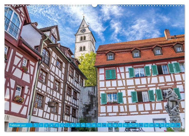 Produktbild: Meersburg - pittoreske Kleinstadt am Bodensee (hochwertiger Premium Wandkalender 2027 DIN A2 quer), Kunstdruck in Hochglanz