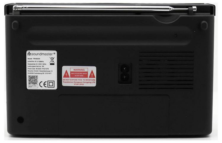 Produktbild: Soundmaster TR490SW Kofferradio AM, FM Schwarz