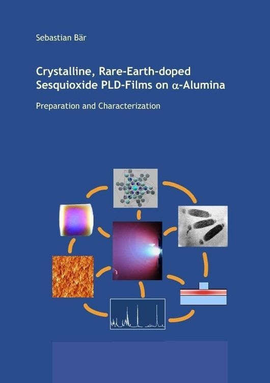 Produktbild: Crystalline Rare-Earth-doped Sesquioxide PLD-Films on alpha-Aluminia