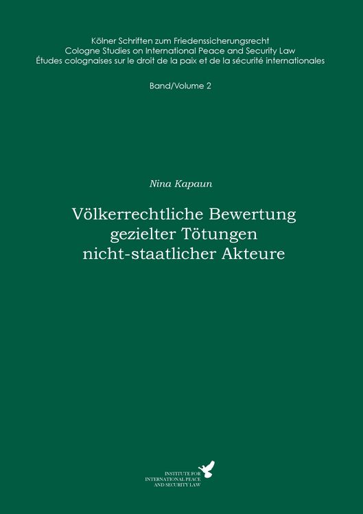 Produktbild: V&ouml;lkerrechtliche Bewertung gezielter T&ouml;tungen nicht-staatlicher Akteure