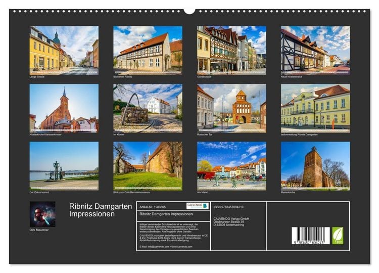 Produktbild: Ribnitz Damgarten Impressionen (hochwertiger Premium Wandkalender 2026 DIN A2 quer), Kunstdruck in Hochglanz