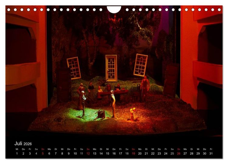 Produktbild: FASZINIERENDE THEATERR&Auml;UME (Wandkalender 2026 DIN A4 quer), CALVENDO Monatskalender