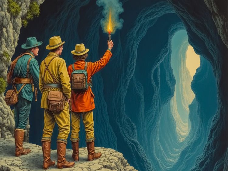 Produktbild: CALVENDO Puzzle Reise zum Mittelpunkt der Erde | 1000 Teile Lege-Gr&ouml;&szlig;e 64x48cm Foto-Puzzle f&uuml;r gl&uuml;ckliche Stunden