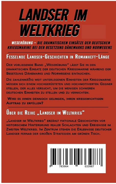 Produktbild: Landser im Weltkrieg &ndash; Weser&uuml;bung