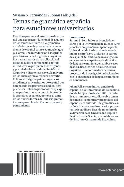Produktbild: Temas de gram&aacute;tica espa&ntilde;ola para estudiantes universitarios