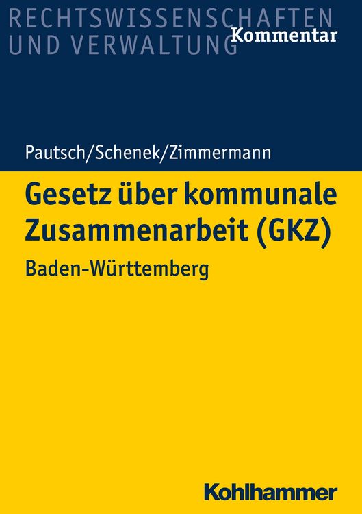 Produktbild: Gesetz &uuml;ber kommunale Zusammenarbeit (GKZ)