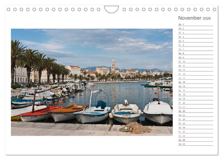 Produktbild: Kroatien, Terminplaner (Wandkalender 2026 DIN A4 quer), CALVENDO Monatskalender