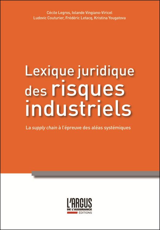 Produktbild: Lexique juridique des risques industriels