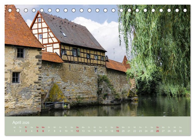 Produktbild: Mittelfranken - Das fr&auml;nkische Seenland (Tischkalender 2026 DIN A5 quer), CALVENDO Monatskalender