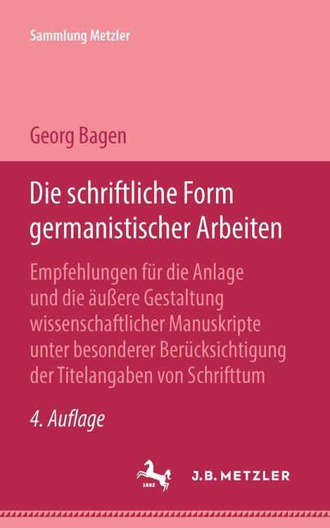Produktbild: Die schriftliche Form germanistischer Arbeiten