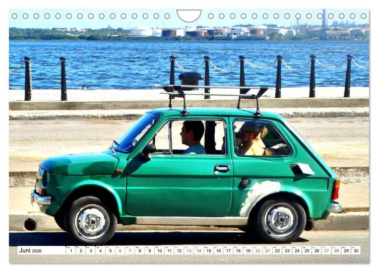 Produktbild: Polski Fiat 126p - Kult auf Kuba (Wandkalender 2026 DIN A4 quer), CALVENDO Monatskalender