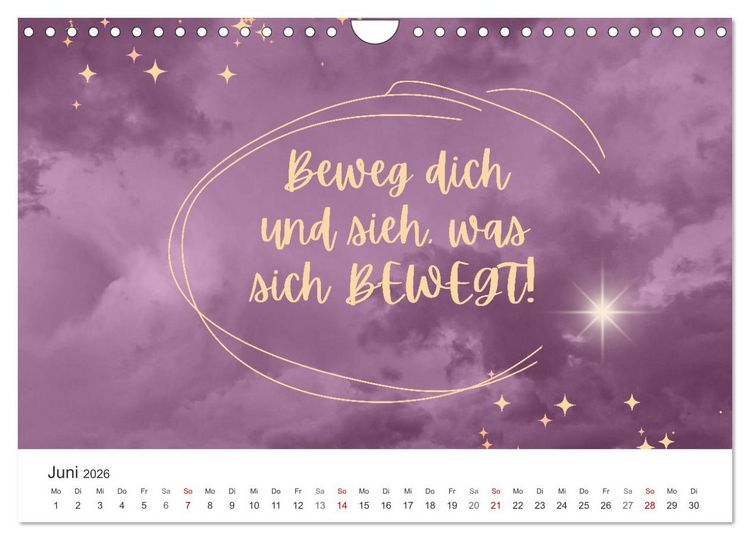 Produktbild: Lass Freude dein Kompass sein (Wandkalender 2026 DIN A4 quer), CALVENDO Monatskalender