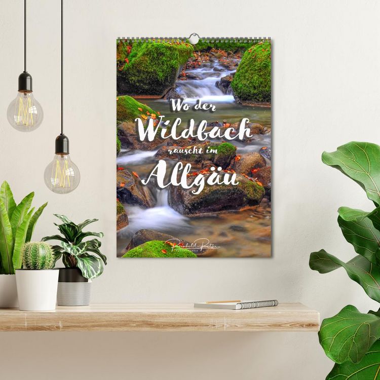 Produktbild: Wo der Wildbach rauscht im Allg&auml;u (Wandkalender 2026 DIN A3 hoch), CALVENDO Monatskalender