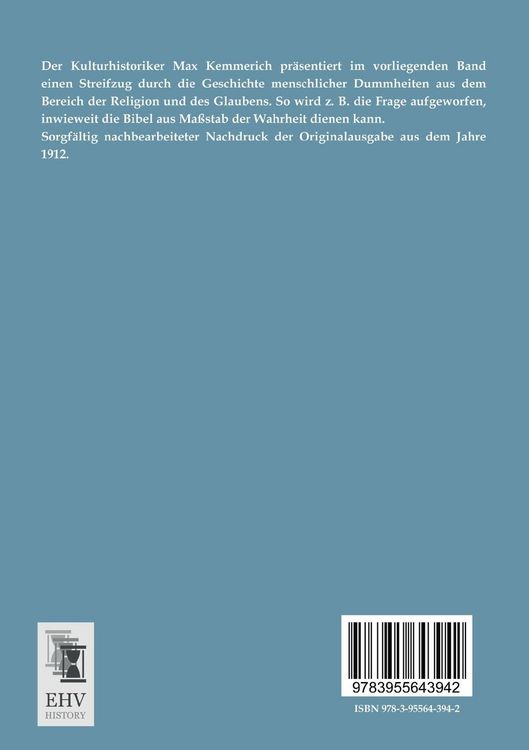 Produktbild: Aus der Geschichte der menschlichen Dummheit