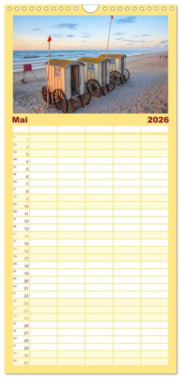 Produktbild: Familienplaner 2026 - Nordsee Insel Norderney mit 5 Spalten (Wandkalender, 21 x 45 cm) CALVENDO