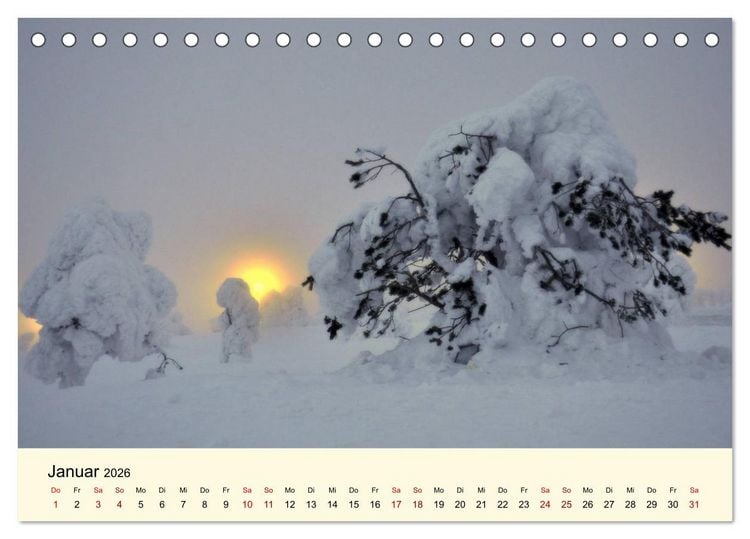 Produktbild: Lichtstimmungen des Nordens (Tischkalender 2026 DIN A5 quer), CALVENDO Monatskalender