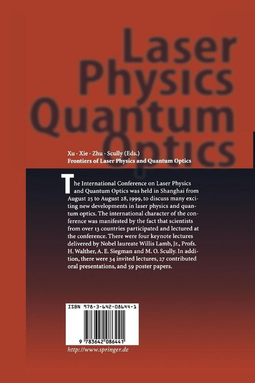 Produktbild: Frontiers of Laser Physics and Quantum Optics